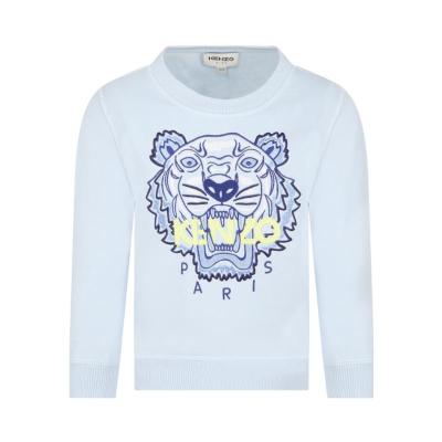 高田贤三(Kenzo)男孩运动卫衣圆领徽标长袖圆领虎纹时尚休闲百搭