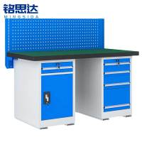 铭思达重型钳工操作台1.8米五抽一门张