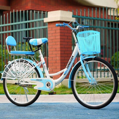 22寸24寸26寸淑女男女式学生自行车单车共享实心胎超轻便捷