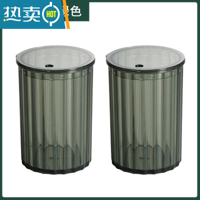 敬平轻奢牙签盒家用客厅创意牙签桶精致网红牙签罐收纳盒高颜值牙签筒 轻奢墨绿[两个装]