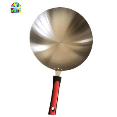 老式炒菜锅无涂层锅圆底燃气灶适用家用生态传统炒锅熟铁锅 FENGHOU 直径30厘米