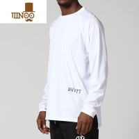 YANXU投篮服宽松大码圆领速干透气篮球训练长袖运动休闲T恤男