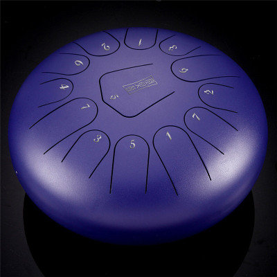 正品鲁儒空灵鼓12寸13音初学者色空鼓手碟莲花鼓钢舌鼔成人专业级演奏空灵手指琴中老年人娱乐手敲打击乐器送鼓架教学