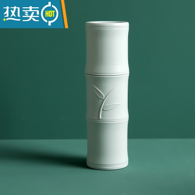 敬平创意旅行牙刷盒洗漱杯便携式牙具收纳盒刷牙杯子学生宿舍牙筒情侣 浅蓝色