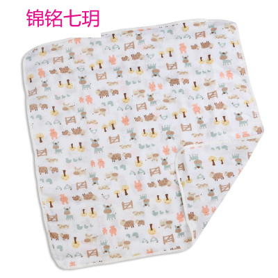 锦铭七玥浴巾纯棉 舒适 柔软一年四季适合保护好宝贝亲肤