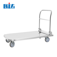 围达 不锈钢小推车 120*80-6寸静音轮 台