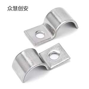 众慧创安 P型单边管卡 单孔骑马卡仪表管卡单管卡 M10 个