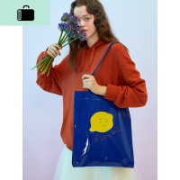 原创设计大容量皮革印花购物袋女休闲手提单肩包托特包NEW LAKE女士单肩包