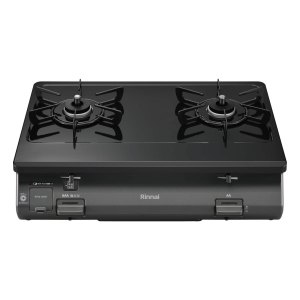 日本原装进口RINNAI/林内燃气灶黑色不带烤箱台式机 RT64-2H6S-L-LPG液化气
