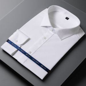 Bonnie&Ton络纺DP免烫衬衫男士长袖衬衫纯棉商务正装秋季职业工装