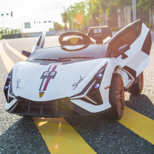 小嘎子-兰博基尼电动童车双电双驱1-7岁儿童电动汽车大电瓶跑车摇摆早教