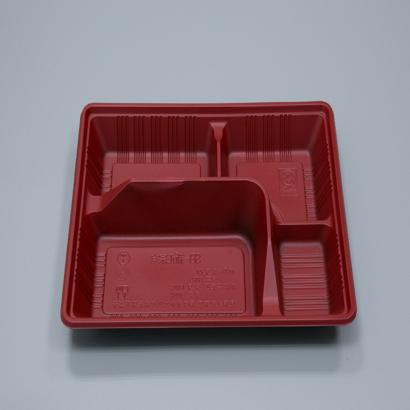 盛京环锢一次性塑料餐饮具SB-新正宗盒(红黑)600个/箱 箱