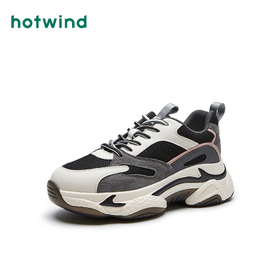 热风21年春季新款女士时尚老爹鞋休闲鞋H42W1599