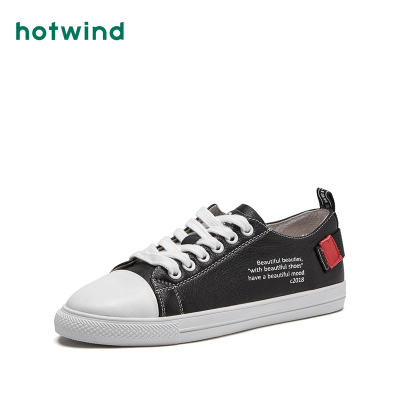 热风hotwind新款女士系带休闲鞋H13W8326
