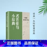 名言佳句-小辞典 [正版] 名言佳句小辞典 感悟人生语录大全人生感悟初中生高中生小学生名人名言经典励志格言警句优美句子积