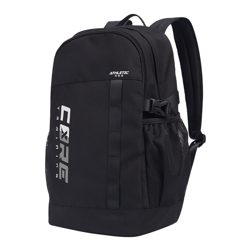 特步 黑色中性双肩包 977337118178/个