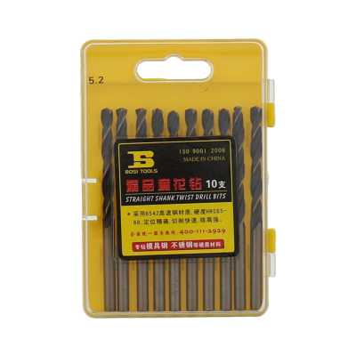 波斯(BOSI) 荧光系列精品麻花钻 5.2mm 盒