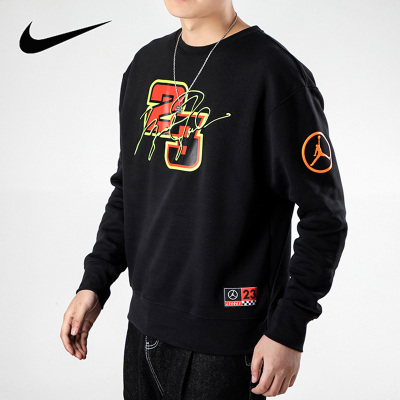 Nike耐克运动服卫衣男装2021春季新款JORDAN篮球圆领套头衫DD3877-010