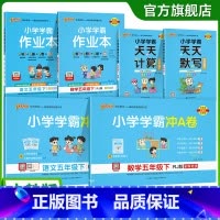 学霸6本套[学霸作业本+冲A卷+天天计算默写] 五年级下 [正版]2025年新版小学五年级学霸冲A卷作业本天天计算默写上