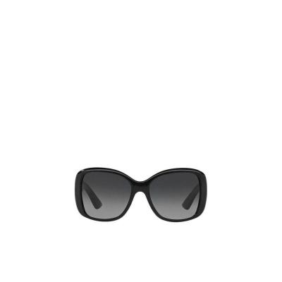 普拉达(PRADA)女款超大方框渐色镜片太阳镜时尚大方百搭配饰logo 黑色