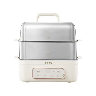 七彩叮当电蒸锅12L隔热防烫耐用耐摔双层款QC-DZ08-BX2