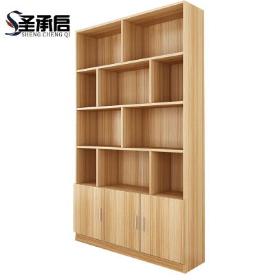 圣承启木质书架3门个