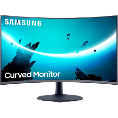 三星（SAMSUNG）23.6英寸1000R超曲面窄边框75Hz刷新率FreeSyncHDMI接口高清电脑显示器（C24T550FDC）