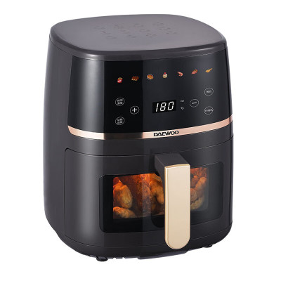 大宇多功能家用5L大容量可视智能触控空气炸锅 DYKZ-5013E 幻影灰