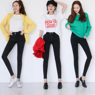 打底裤女外穿2018秋冬新款韩版高腰显瘦黑色百搭紧身魔术铅笔长裤