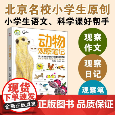 我的大自然观察笔记 动物观察笔记 思维观察训练科普绘本小学课外阅读百科观察力训练全书6-12岁小学生手绘原创写作培养书科