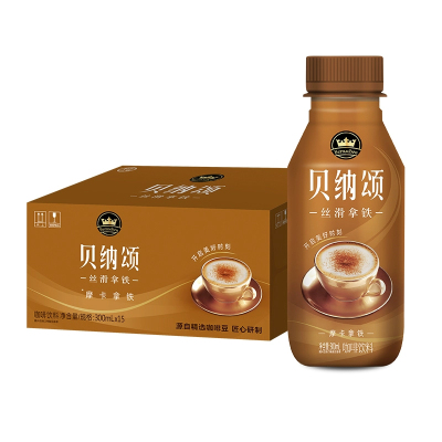 康师傅贝纳颂摩卡风味咖啡300ml*15瓶箱装 下午茶即饮咖啡饮料饮品