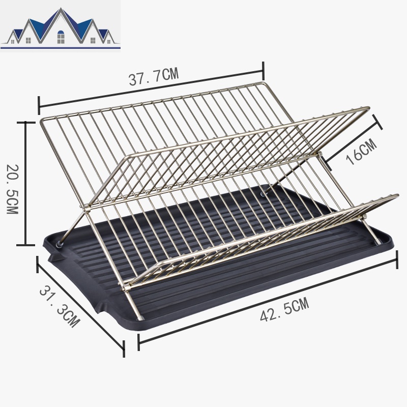 厨房碗架放碗碟杯子架沥水架洗碗可折叠收纳架杯子晾干碗筷架子 三维工匠