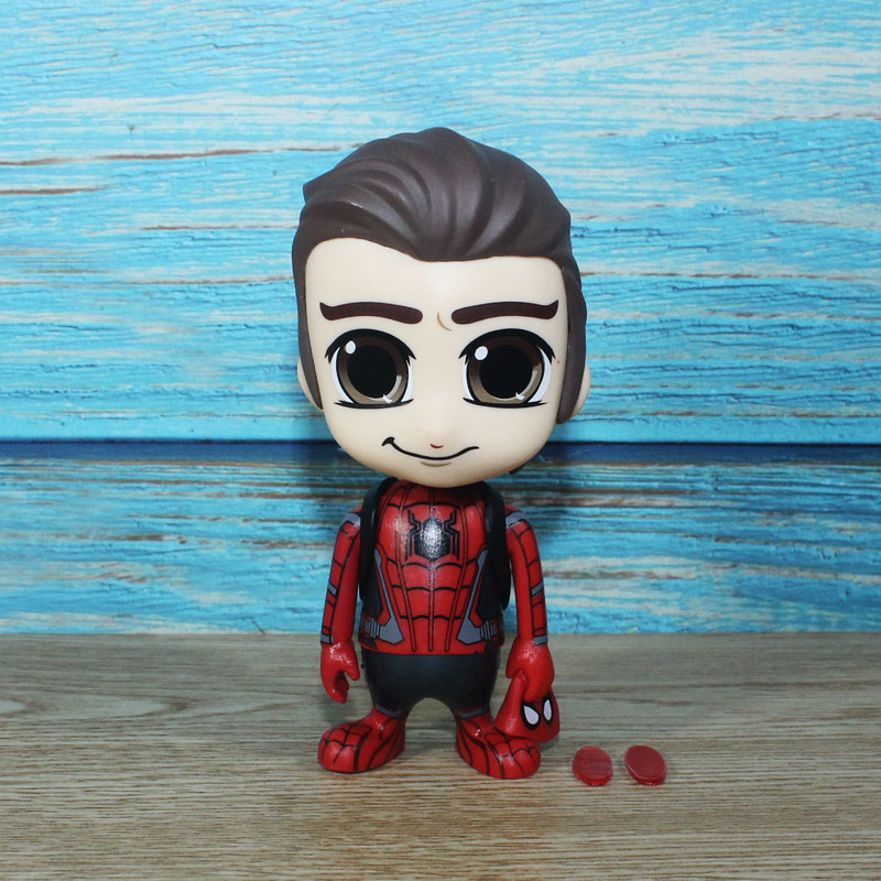 英雄远征复联4死侍玩具模型公仔汽车车载摆件q版 cosbaby小蜘蛛d款 高