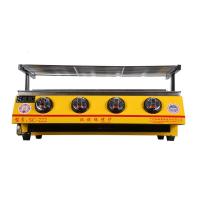 无烟燃气烧烤炉商用煤气烤肉炉四头烤面筋烤生蚝烤炉烤肉机黄色均码_3