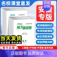 数学[沪科版] 八年级下 [正版]安徽专版2024版期末真题卷初中七年级八年级下册测试卷全套语文数学英语物理初一二基础专