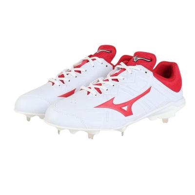 美津浓(Mizuno)男棒球鞋轻量宽楦透气防刺穿耐用强化 toe 设计加