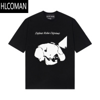 HLCOMAN短袖男D宽松小众设计感忧郁的富二代美式潮ins夏季欧美半袖T恤