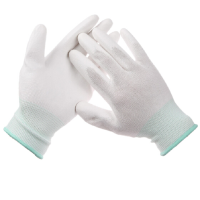 御林铁卫 手掌PU涂层防静电手套YLTW-5043 双