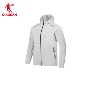 乔丹 男款梭织风衣运动风衣速干外套 KFD33251142S 浅泥灰