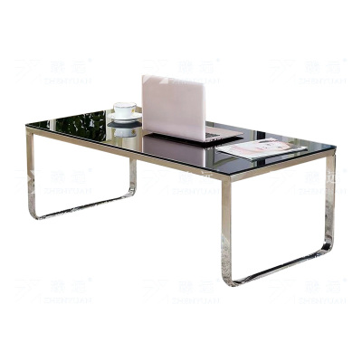 臻远 ZY4121108 玻璃茶几 长1200*宽600*高450mm 单位:1张