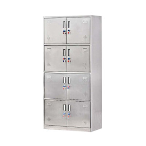 帅畅不锈钢员工储物柜文件柜存放柜子更衣柜存包柜八门更衣柜