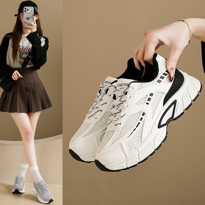 韩版新款老爹鞋女2026春季跑步鞋休闲鞋厚底增高_228