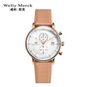 welly merck 威利默克手表男石英表超薄学生防水个性男式时尚潮流男表WM006M