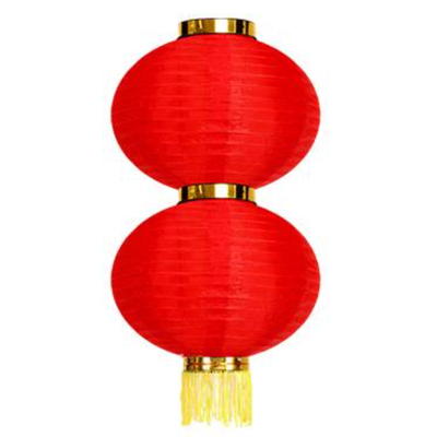 锦瑞星 节日挂饰加厚大红灯笼 圆12寸2连 /个