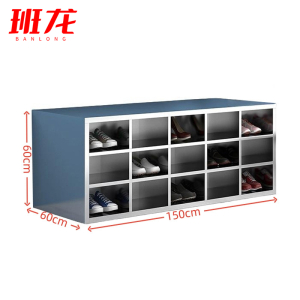 班龙不锈钢鞋柜双面30格个