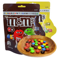 德芙MM'S牛奶巧克力豆m豆袋装160g分享装婚庆结婚喜糖年货零食品