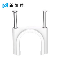 新凯益 PVC管卡带钉管卡固定卡 40MM加厚 个