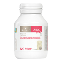 佰澳朗德(Bio Island)儿童锌片小熊补锌咀嚼片120粒/瓶装 孕婴童专用锌 澳洲原装进口 香港/保税随机发