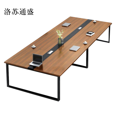 洛苏通盛会议桌长桌工作桌洽谈桌5米会议桌常规款[工厂现做 7天内发货]