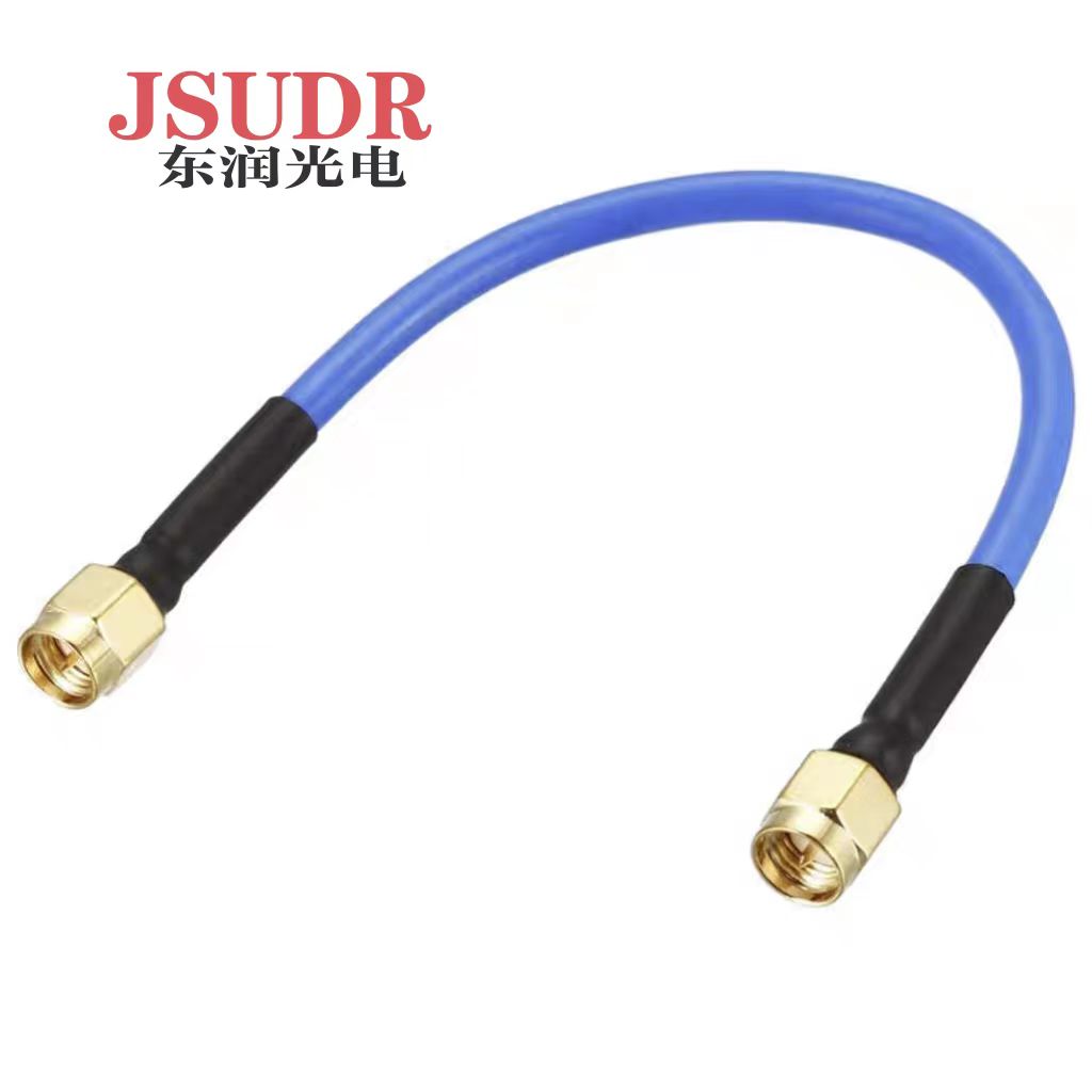 JSUDR东润射频RG402半柔连接线 SMA公转SMA公-0.1米 +根